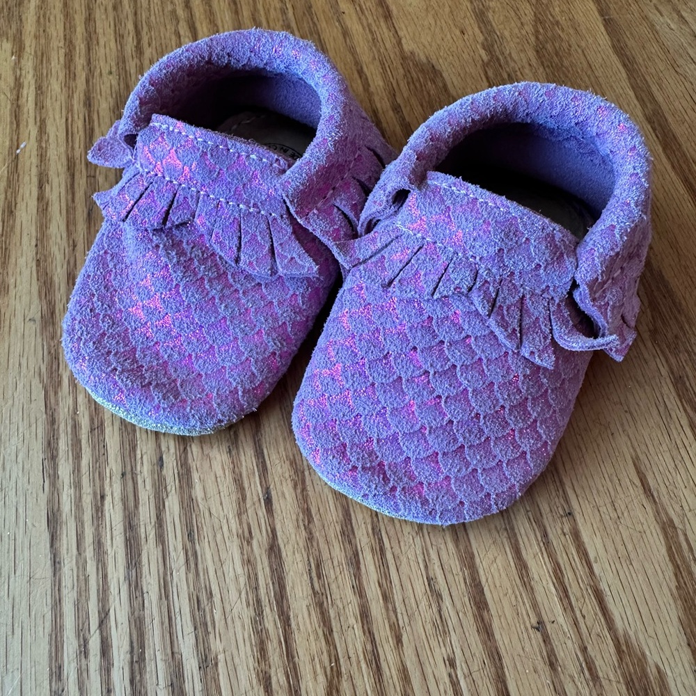 Charming Purple Moccasins for Kids